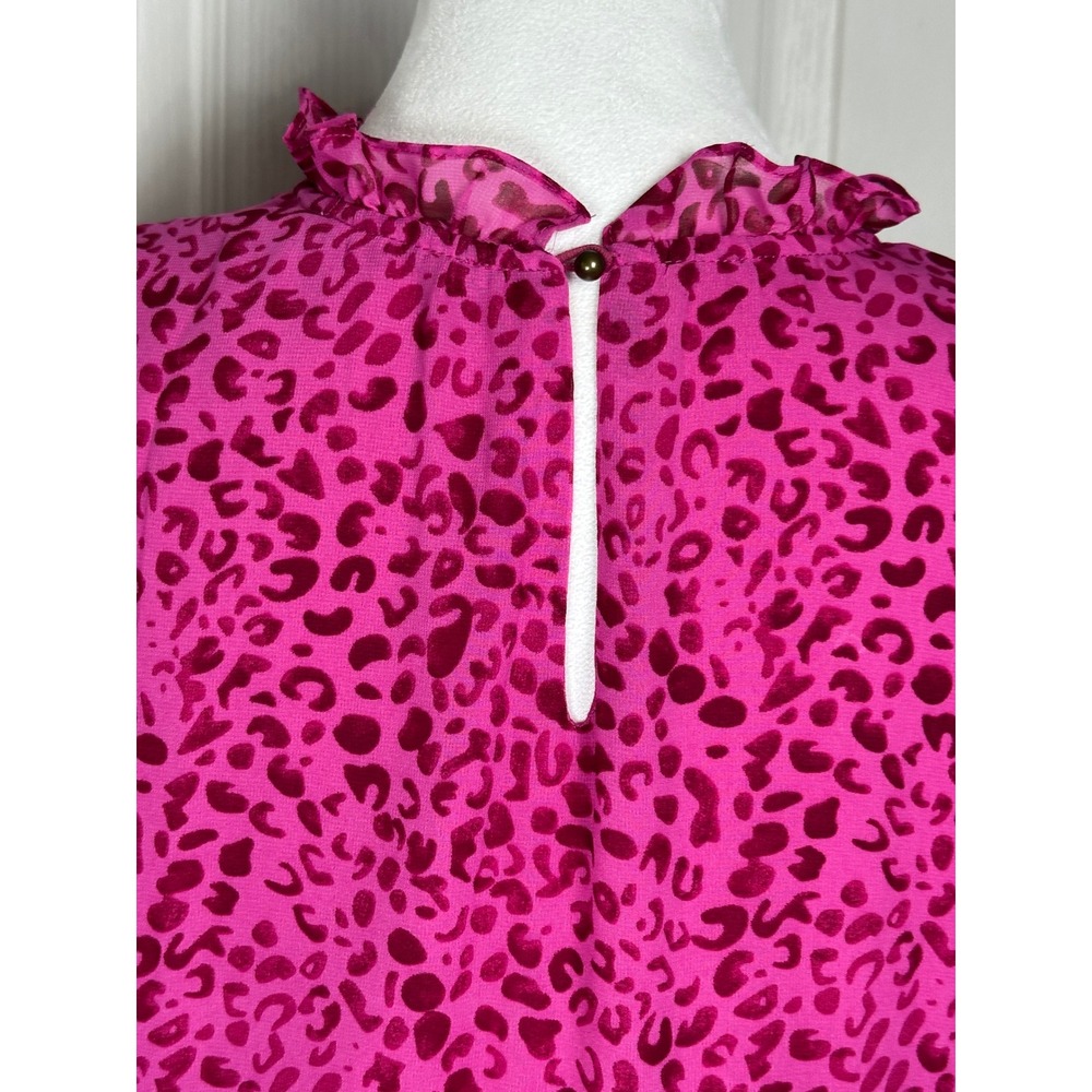 entro Hot Pink Leopard Print Maxi Dress - Picture 8 of 12